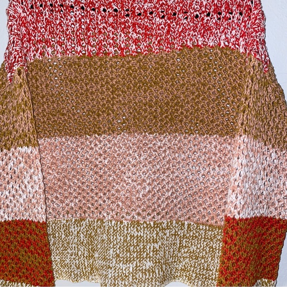 NWT Derek Lam 10 Crosby Striped Color Block Crew Neck Modale Sweater Sz… - Picture 7 of 10